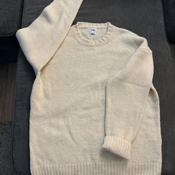 Beige/Cream Zara Sweater Size XL - new without tags - Picture 2 of 8